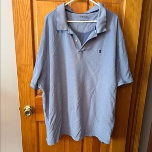 Izod Blue Polo Shirt Classic Comfort